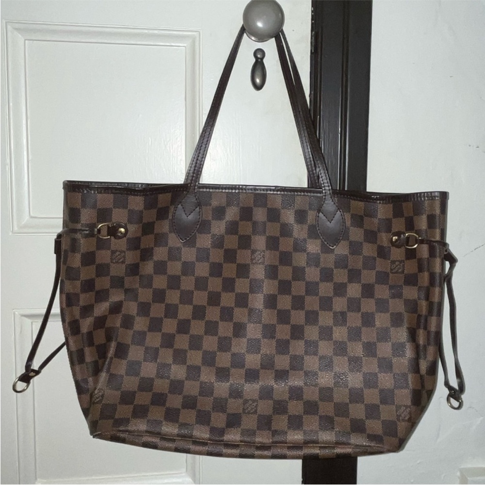 LV Louis Vuitton Neverfull PM Brown Damier Tote Bag